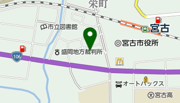 かんの書店本店の地図画像