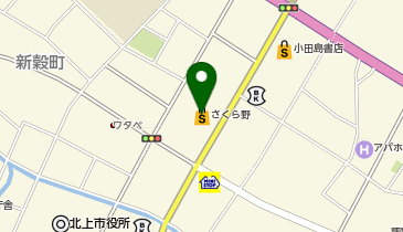 ヴィレッジヴァンガードさくら野北上店の地図画像