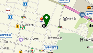 ダイソー盛岡大通店の地図画像