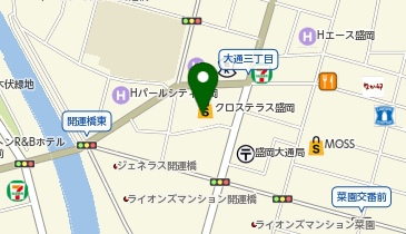 Seriaクロステラス盛岡店の地図画像