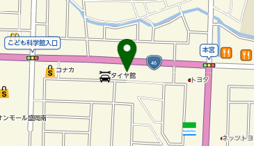 auショップ盛岡本宮の地図画像