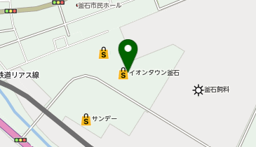 auショップイオンタウン釜石の地図画像