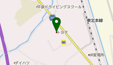 岩手トヨタ自動車平泉店の地図画像