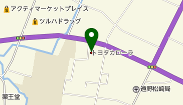 トヨタカローラ岩手遠野店の地図画像