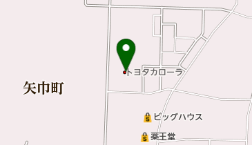 トヨタカローラ岩手矢巾店の地図画像