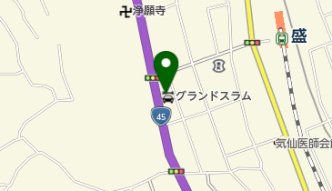 グランドスラムかんのの地図画像