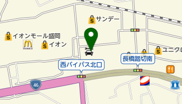 タイヤ流通センター盛岡インター店の地図画像