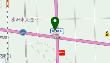 すき家4号奥州水沢店の地図画像