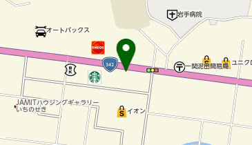 サイゼリヤイオン一関店の地図画像