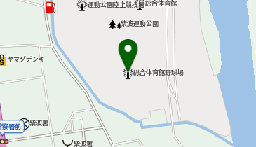 紫波町総合体育館野球場の地図画像