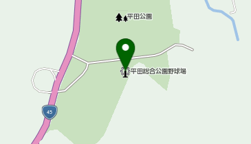 釜石市平田総合公園野球場の地図画像