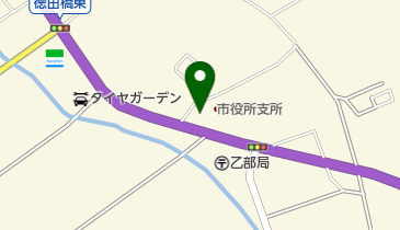 乙部体育館の地図画像