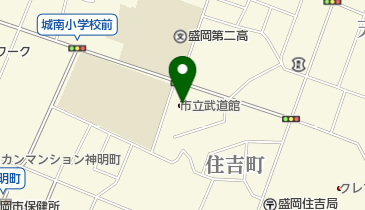 盛岡市立武道館の地図画像