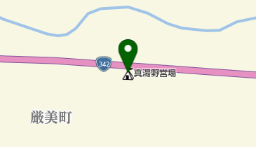 真湯野営場の地図画像