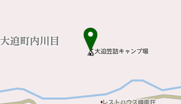大迫笠詰キャンプ場の地図画像