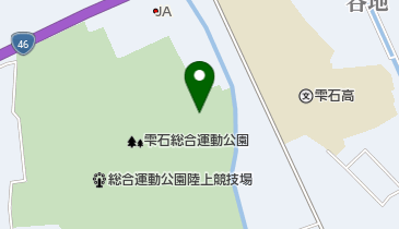 雫石町営テニスコートの地図画像