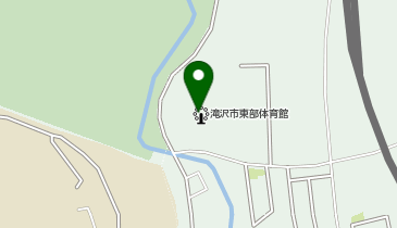 滝沢市東部体育館の地図画像