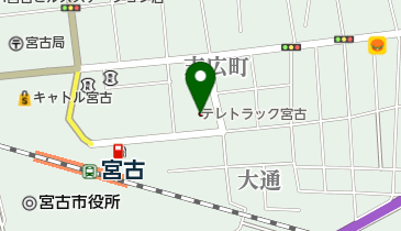 テレトラック宮古の地図画像