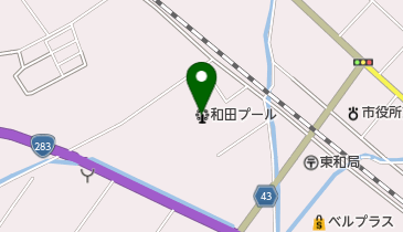 和田プールの地図画像