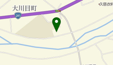 大川目地区プールの地図画像