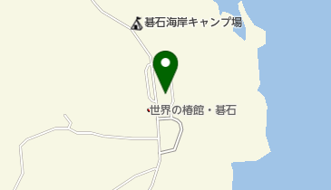 碁石海岸・雷岩の地図画像