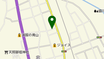 盛木町の朝市の地図画像