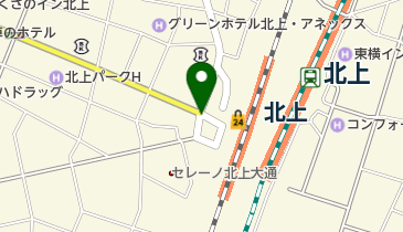 北上みちのく芸能まつりの地図画像