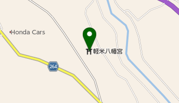 軽米八幡宮の地図画像