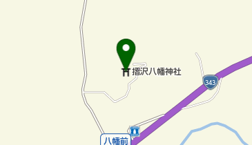 摺沢八幡神社の地図画像
