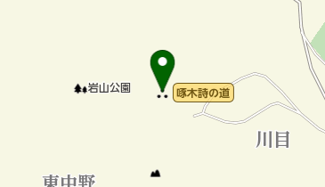 啄木詩の道の地図画像