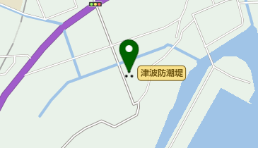 津波防潮堤の地図画像