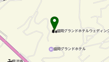 盛岡グランドホテル・ウェディングヒル愛宕山公園の地図画像