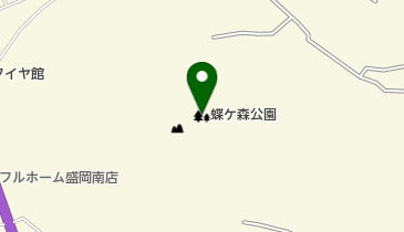 蝶ケ森公園の地図画像