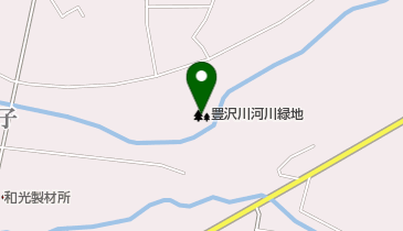 豊沢川河川緑地の地図画像