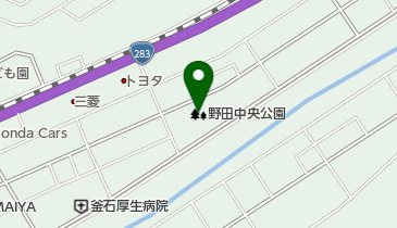 野田中央公園の地図画像