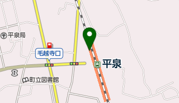 平泉駅レンタサイクル取扱所スワローツアーの地図画像