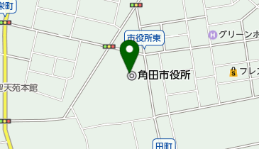 角田市役所の地図画像