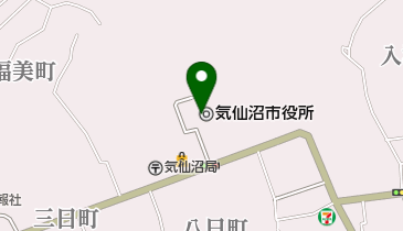 気仙沼市役所の地図画像