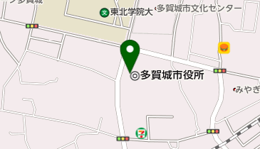 多賀城市役所の地図画像