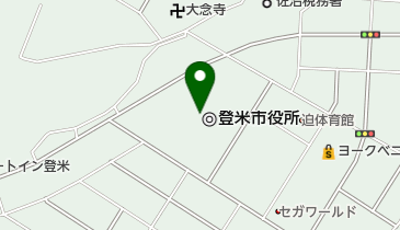 登米市役所の地図画像