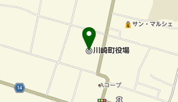 川崎町役場の地図画像