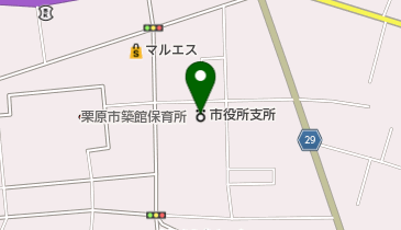 栗原市築館総合支所の地図画像