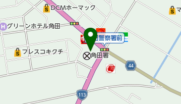 角田警察署の地図画像