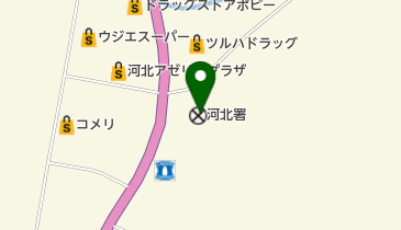 河北警察署の地図画像