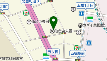 仙台中央警察署の地図画像