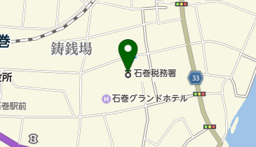 石巻税務署の地図画像
