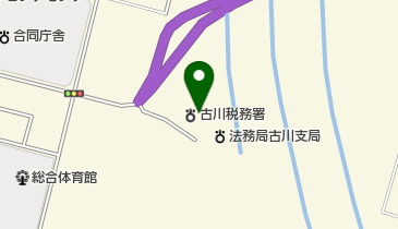 古川税務署の地図画像