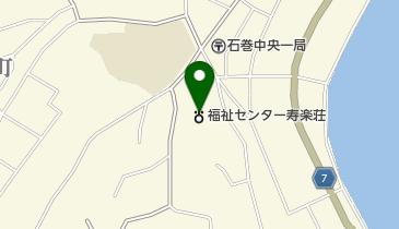 石巻市老人福祉センター寿楽荘の地図画像