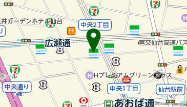 マザーズハローワーク青葉の地図画像