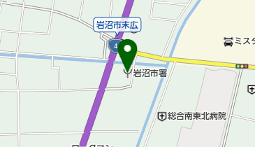 岩沼市消防本部岩沼市消防署の地図画像